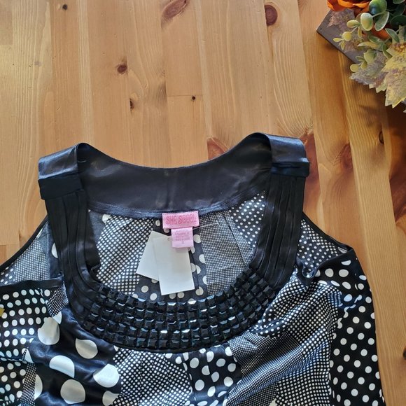 She's Cool - Vibe Slip Dress - Black/White - Picture 9 of 11